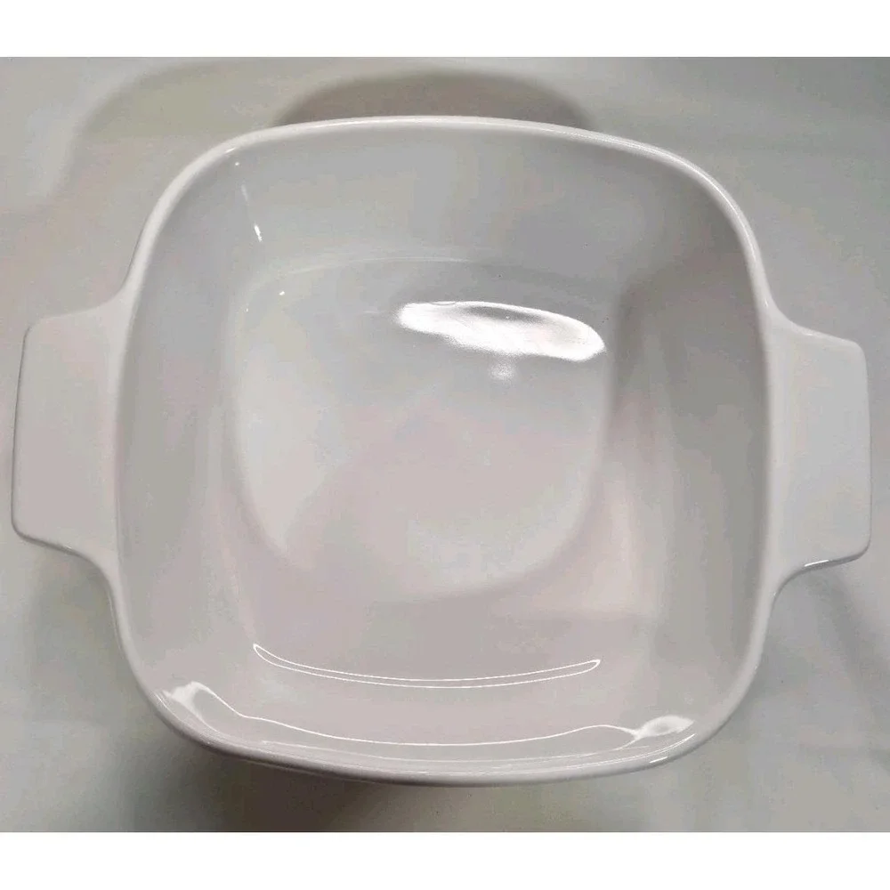 CorningWare Spice O Life Casserole Dish A-7-C White Pyroceramic with Glass Lid